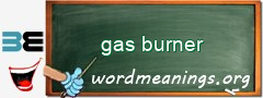 WordMeaning blackboard for gas burner